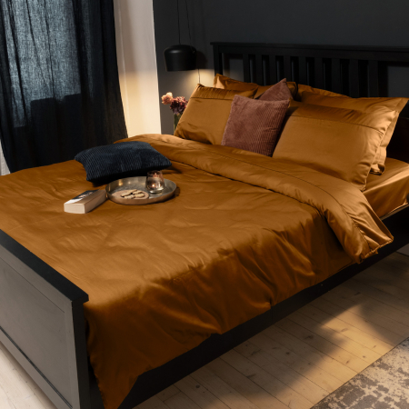 Sateen Antique - Set lenjerie pat dublu, 100% Bumbac Satinat - 3 piese [1]