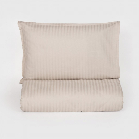 Seville Lux - Gri Nisipiu - Set lenjerie pat dublu, 100% Bumbac Satinat -3 piese [4]