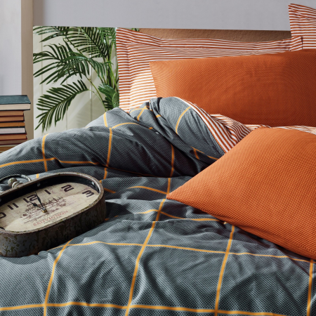 Stark - Lenjerie pat dublu, 100% Bumbac - 4 piese [2]