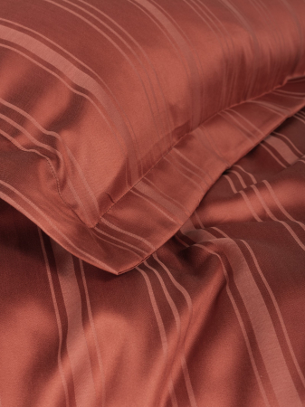 Stripe Kiremit - Lenjerie pat dublu, 60% Bambus 40% Bumbac - 6 piese [2]