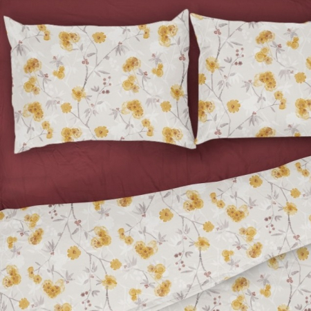 Sunny Reverse - Set lenjerie pat dublu, 100% Bumbac Ranforce - 4 piese [1]