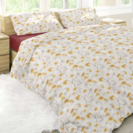 Sunny Reverse - Set lenjerie pat dublu, 100% Bumbac Ranforce - 4 piese [2]