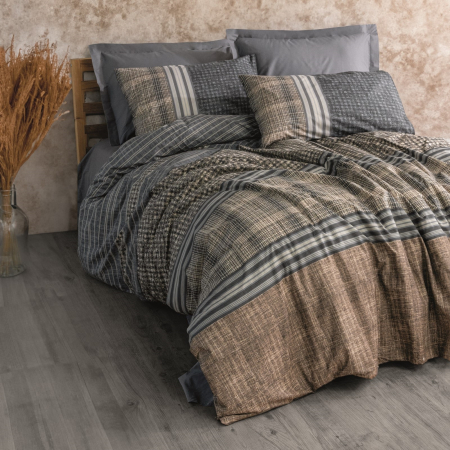 Timbre - Lenjerie pat dublu, 100% Bumbac - 4 piese [1]