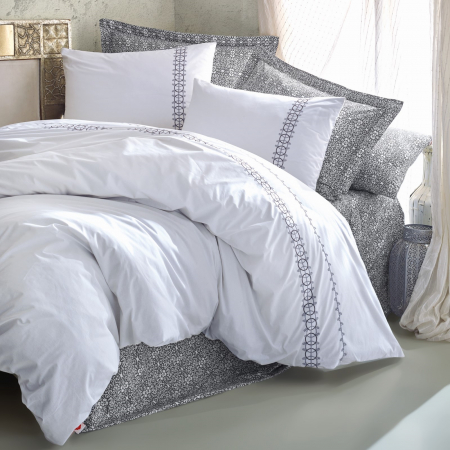 Paola - Lenjerie pat dublu, 100% Bumbac - 6 piese [1]