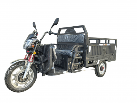 Triciclu electric - Triciclu electric cargo ,1500 W, Fara permis, 25km/h,Livrare la domiciliu,Plata in rate