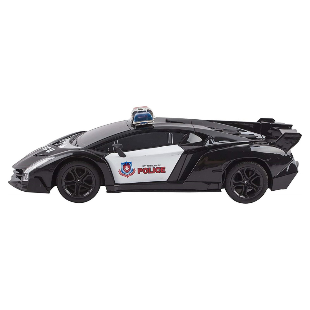 Mașină de Poliție  cu Radiocomanda 4 Functii ,  Faruri LED ,  scară 1/18 Vokado - Dimensiuni 35*13*12cm [6]