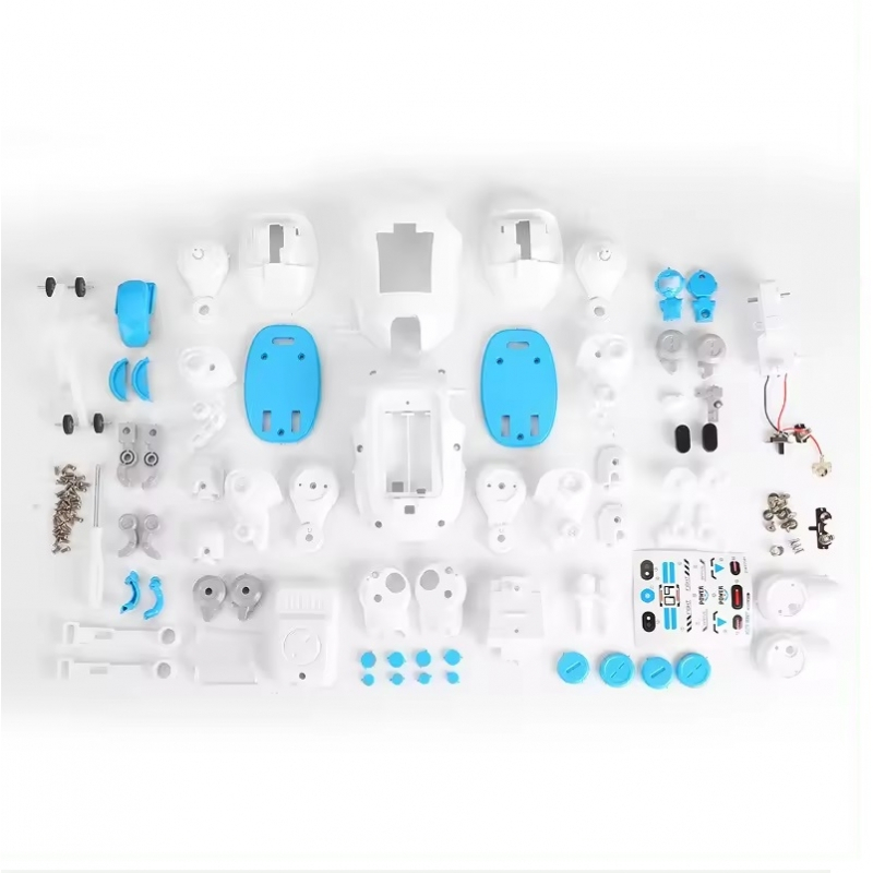 Set Educativ de Constructii -  Roboțel cu Funcții Electrice de mers și funcție de mișcare circulară a brațelor în sus și în jos [9]