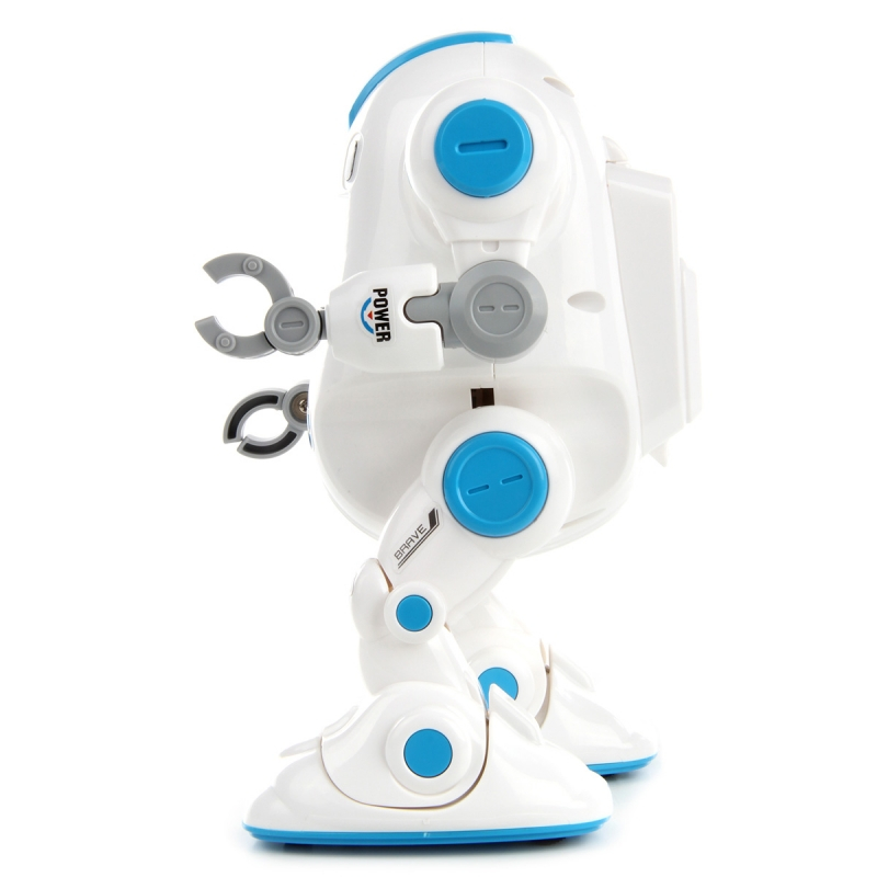 Set Educativ de Constructii -  Roboțel cu Funcții Electrice de mers și funcție de mișcare circulară a brațelor în sus și în jos [4]