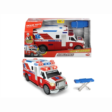 Ambulanta Dickie Toys Action Series, cu lumini si sunete, 33 cm [2]