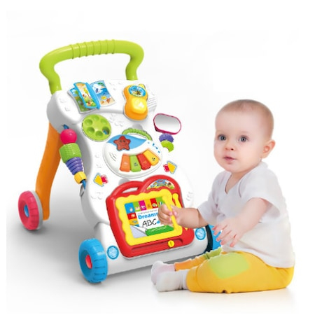 Antepremergator interactiv cu jucarii detasabile, Sunete si lumini, Ajuta la dezvoltarea abilitatilor, Multicolor [5]
