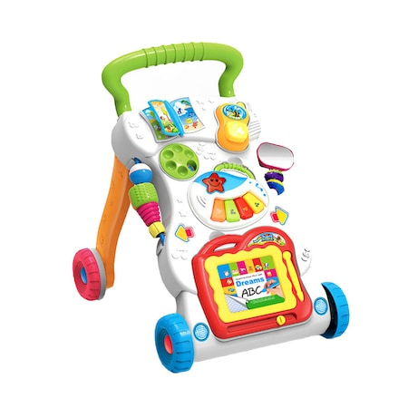 Antepremergator interactiv cu jucarii detasabile, Sunete si lumini, Ajuta la dezvoltarea abilitatilor, Multicolor [1]