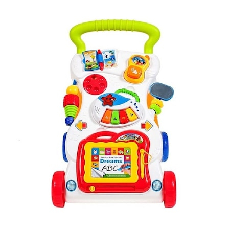 Antepremergator cu centru de activitati, pian detasabil si tablita de scris magnetica detasabila [2]