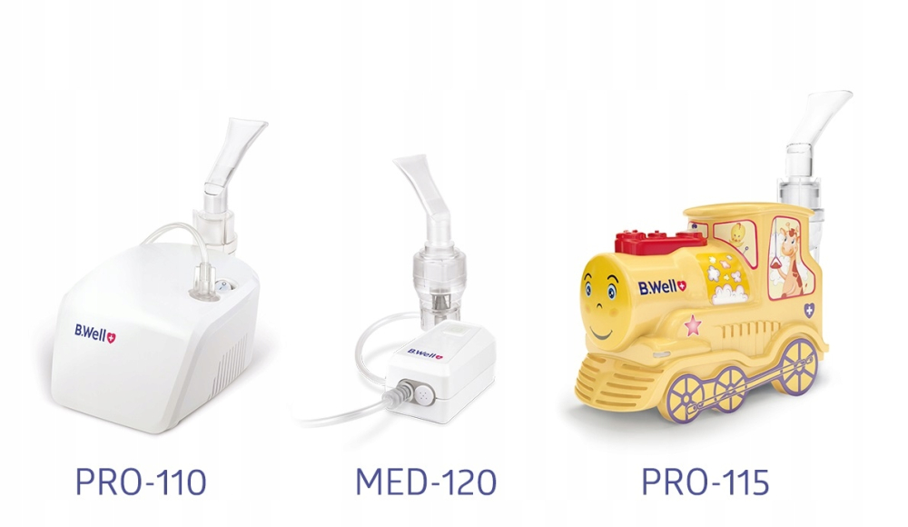 Aparat de Aerosoli  cu compresor pentru Copii si Adulti  PRO-110,- B.Well Swiss [9]