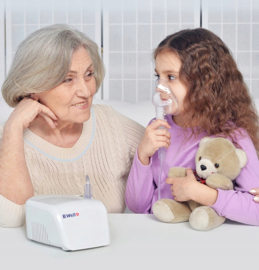 Aparat de Aerosoli  cu compresor pentru Copii si Adulti  PRO-110,- B.Well Swiss [4]