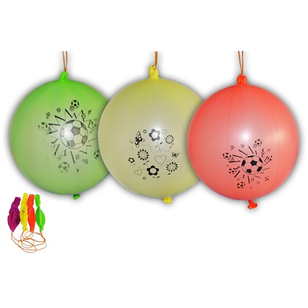 Baloane multicolore, cu elastic, 50 buc/set [1]