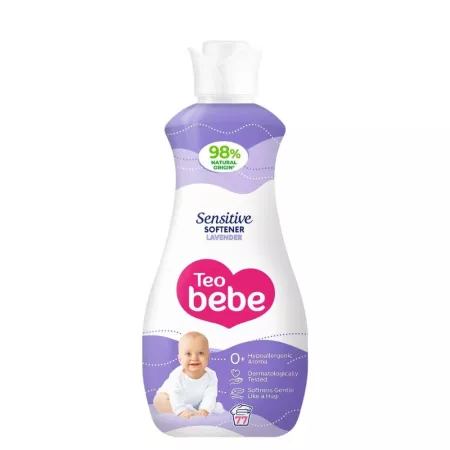 Balsam de Rufe  pentru Copii , Teo Bebe Cotton Soft Lavender, Formula Concentrata, Hipoalergenic, 1.7 l, 68 spalari [2]