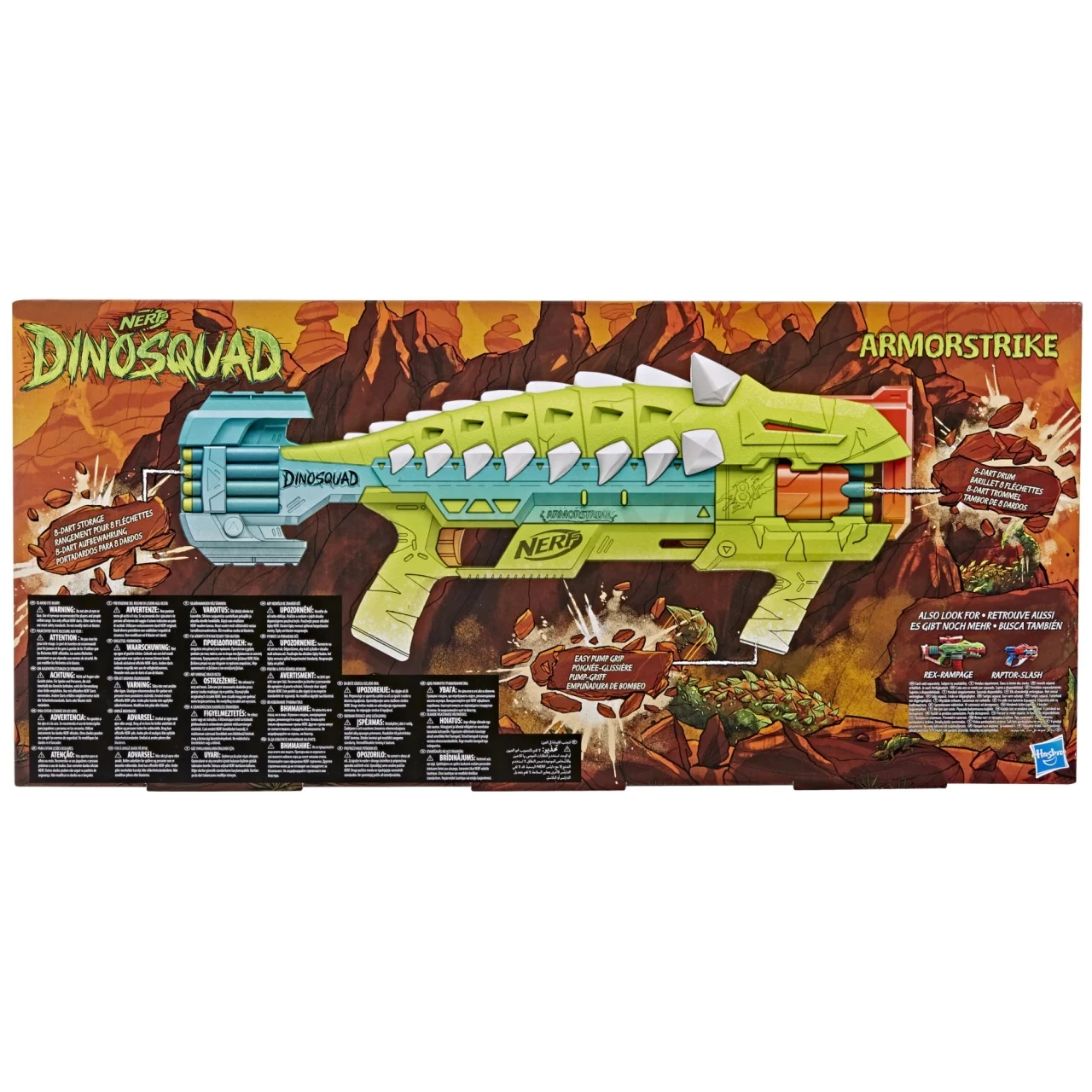 Blaster din Lumea Dinozaurilor Legendari - Nerf Elitte Dinosquad - Armorstrike, 16 proiectile [9]