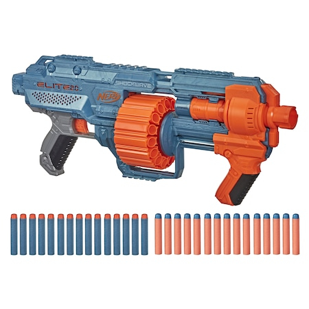 Mitraliera Nerf Elitte cu Foc Automat,  Tambur Rotativ  si Design Inovator,  2.0 - Shockwave RD-15 [7]