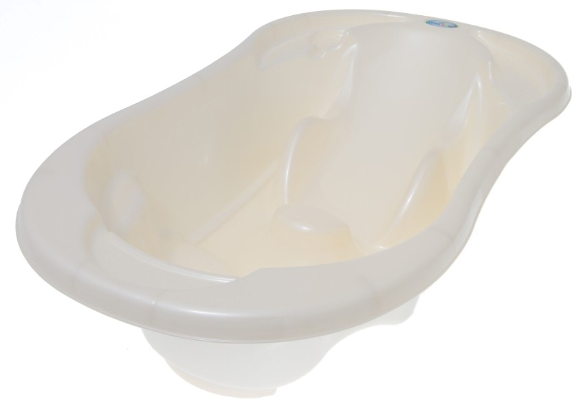 Cadita Anatomica si Ergonomica pentru Bebelusi Tega Baby cu Senzor de Temperatura si Dop pentru Scurgere / Evacuare Apa, Alba [4]