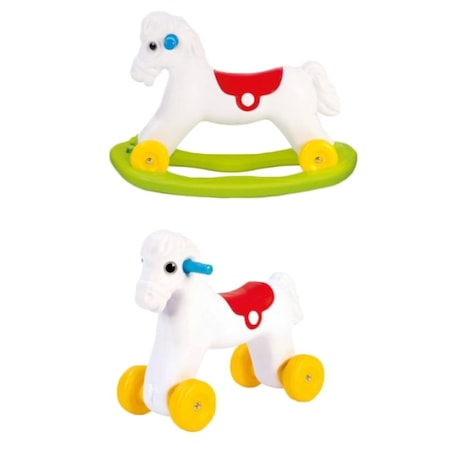 Calut balansoar Dolu din plastic cu rotile, Robentoys [2]