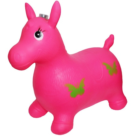Calut gonflabil din cauciuc , pentru sarit , muzical , Roz [2]