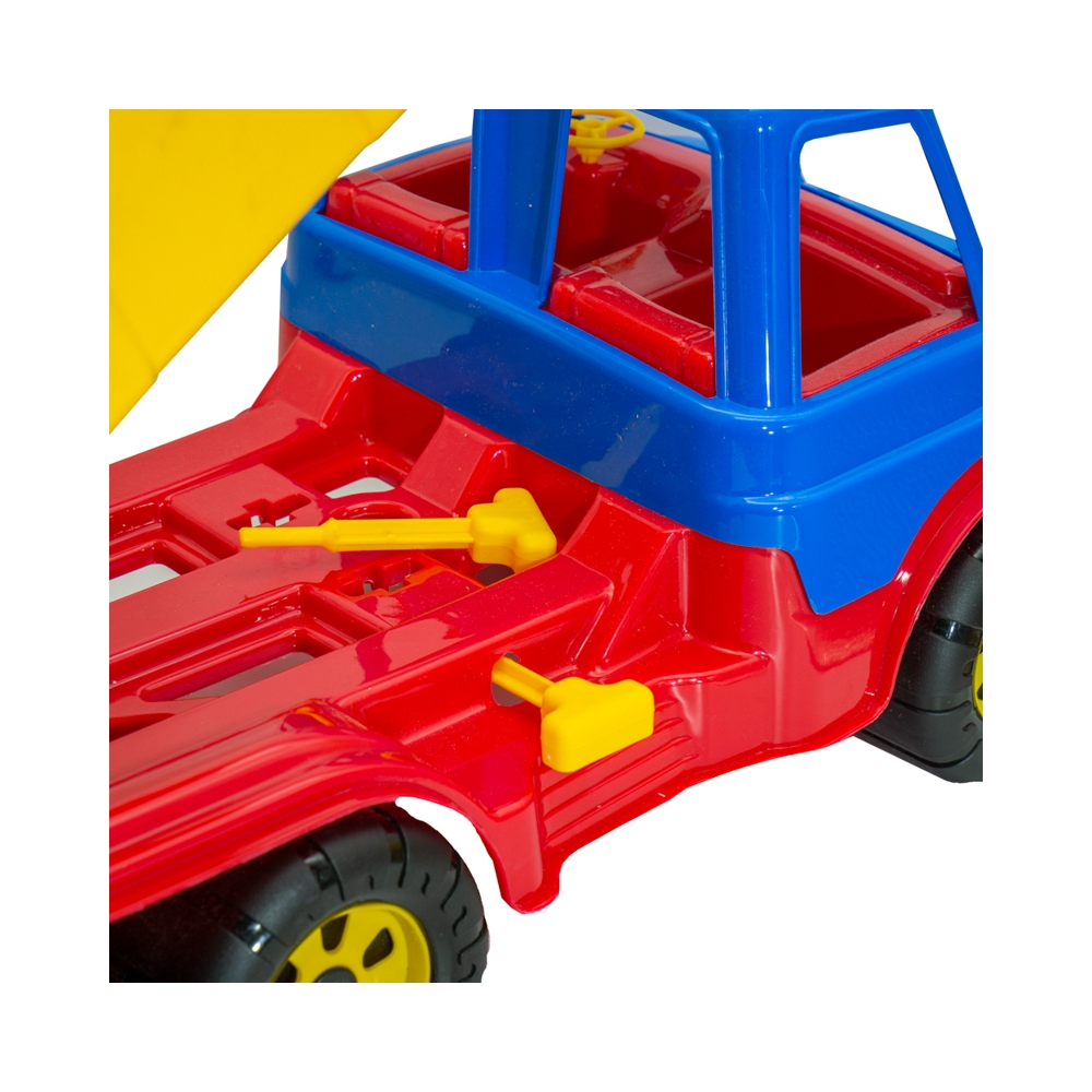 Camion Autobasculanta cu 6 Roti Silentioase Antiderapante , ideal pentru transportarea diferitelor Jucarii sau Materiale , 60 CM Lungime, [3]