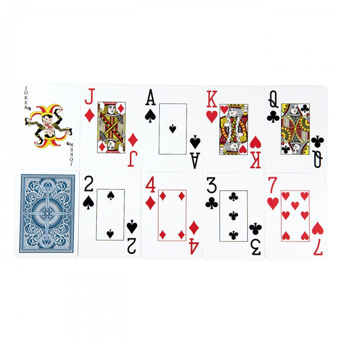 Carti de Joc Clasice - Poker, Bridge, Razboi, Macao, Tabinet, carton plastifiat 54 de carti (52 standard si 2 jokeri) [2]