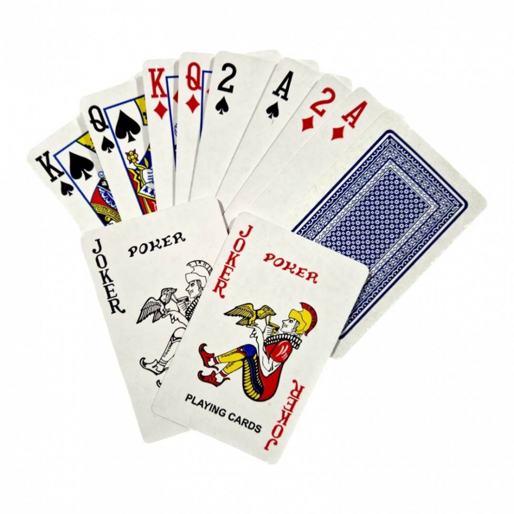 Carti de Joc Clasice - Poker, Bridge, Razboi, Macao, Tabinet, carton plastifiat 54 de carti (52 standard si 2 jokeri) [9]