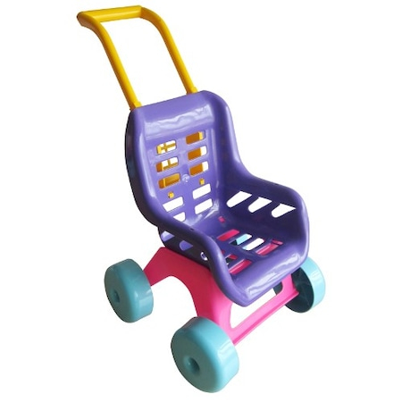 Carucior din Plastic Rezistent pentru Papusi, Mov [1]