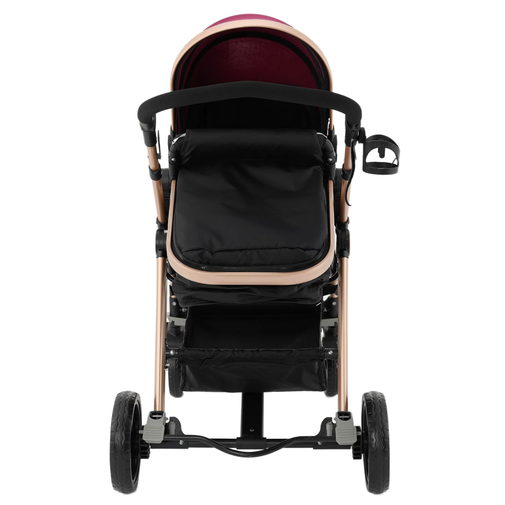 Carucior City Travel cu Suspensii, 2in1 Transformabil Landou-Sport, Rosu [5]