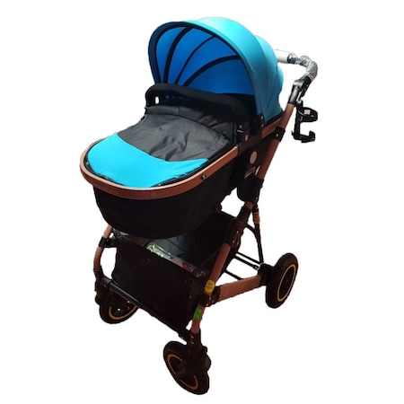 Carucior Pentru Copii 2 in 1 Albastru [1]