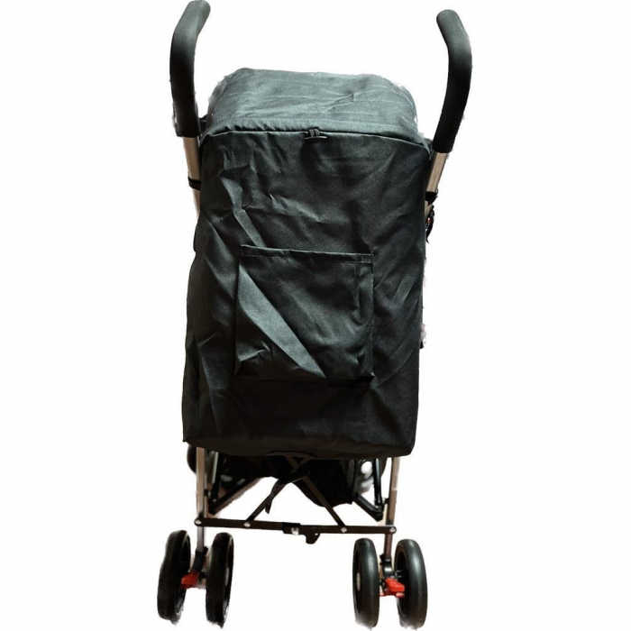 Carucior Sport pentru Copii Ideal City Travel, Inchidere Compacta, Scaun Reglabil, Pozitie de Somn, Negru cu Rosu [8]