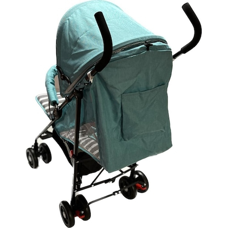 Carucior Sport pentru Copii Zebra City Travel, Inchidere Compacta, Scaun Reglabil 4 Pozitii, Pozitie de Somn, Albastru cu Gry [4]