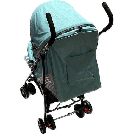 Carucior Sport pentru Copii Zebra City Travel, Inchidere Compacta, Scaun Reglabil 4 Pozitii, Pozitie de Somn, Albastru cu Gry [5]