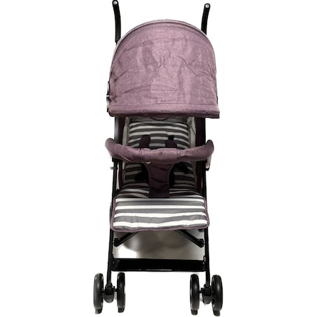 Carucior Sport pentru Copii Zebra City Travel, Inchidere Compacta, Scaun Reglabil 4 Pozitii, Pozitie de Somn, Mov cu Gry [6]