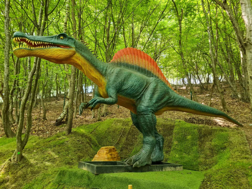 Centru de Joacă Multifunctional pentru Interior sau Exterior tip Piscină Dinozaur Park - Dinoland Play Center 302 x 229 x 112 cm + Pompa Intex Manuala [28]