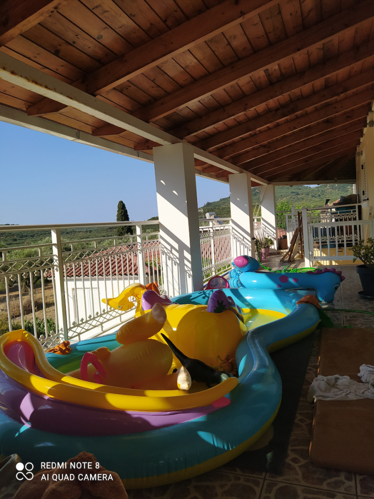 Centru de Joacă Multifunctional pentru Interior sau Exterior tip Piscină Dinozaur Park - Dinoland Play Center 302 x 229 x 112 cm + Pompa Intex Manuala [13]