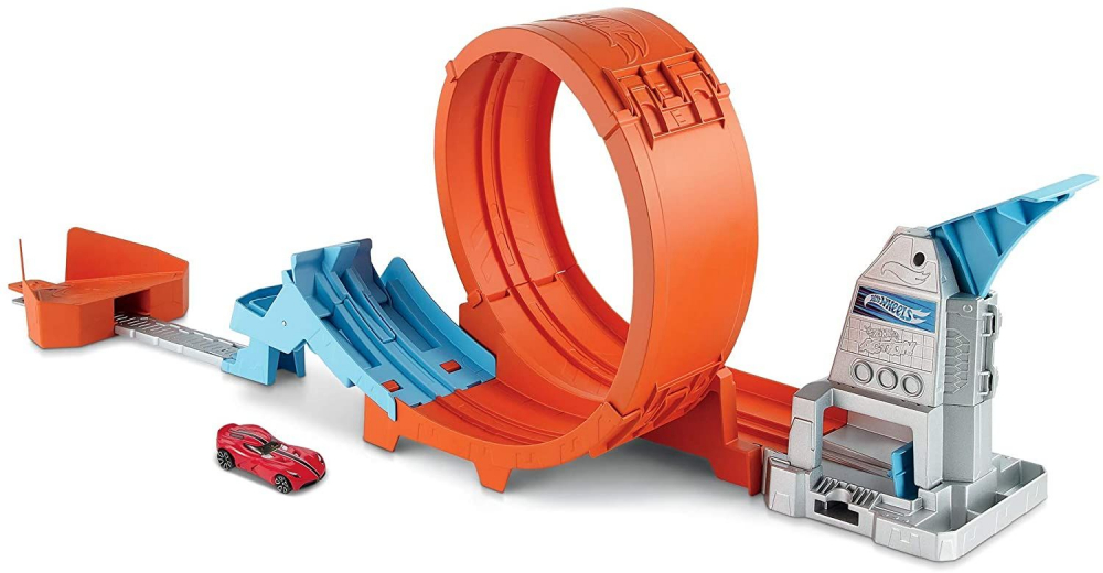 Circuit cu obstacole  Hot Wheels Action - Pista cu Lansator  si Masinuta Hot Wheels, Loop Stunt Champion GTV13 [8]