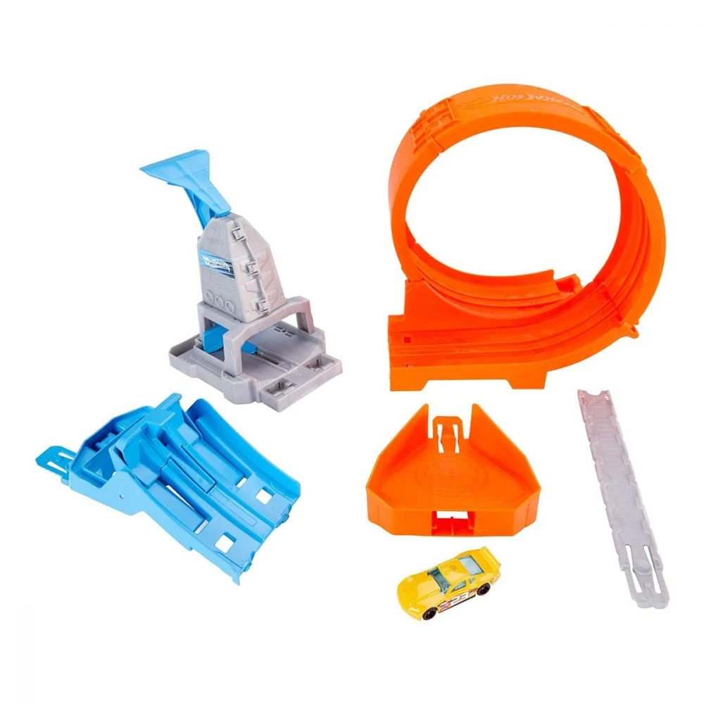 Circuit cu obstacole  Hot Wheels Action - Pista cu Lansator  si Masinuta Hot Wheels, Loop Stunt Champion GTV13 [11]