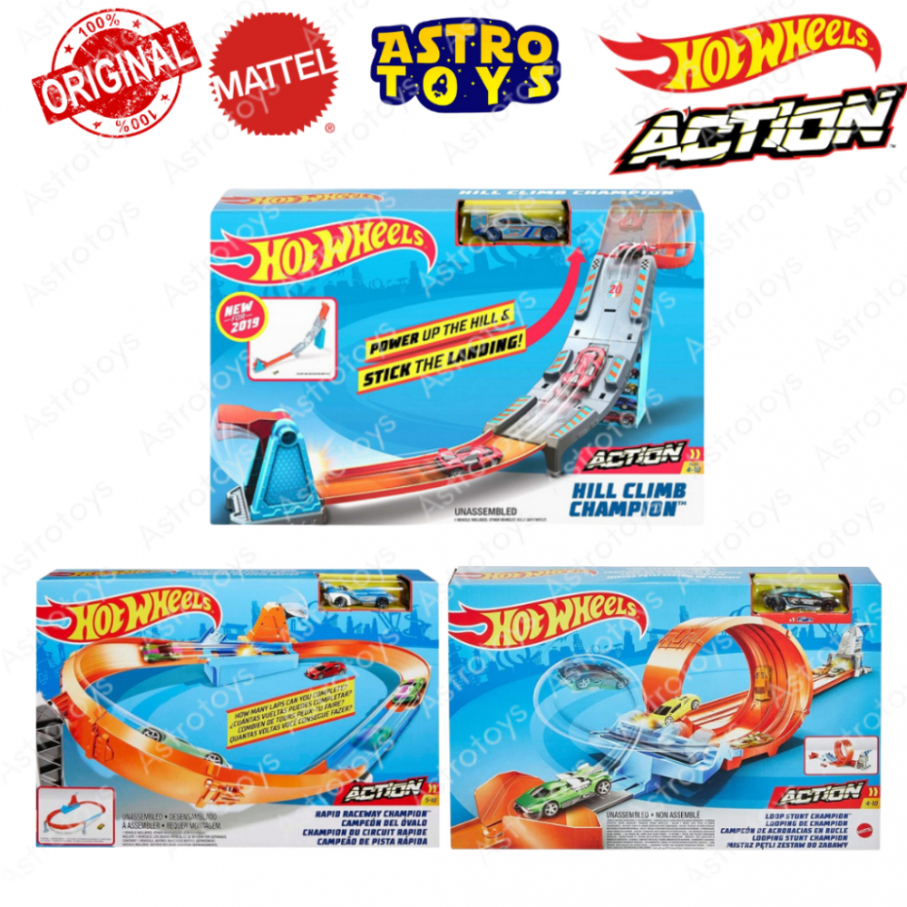 Circuit de Drift de Mare Viteza - Lansator Track Builder Dragstrip Hot Wheels, Rapid Raceway Champion GJM75 [10]