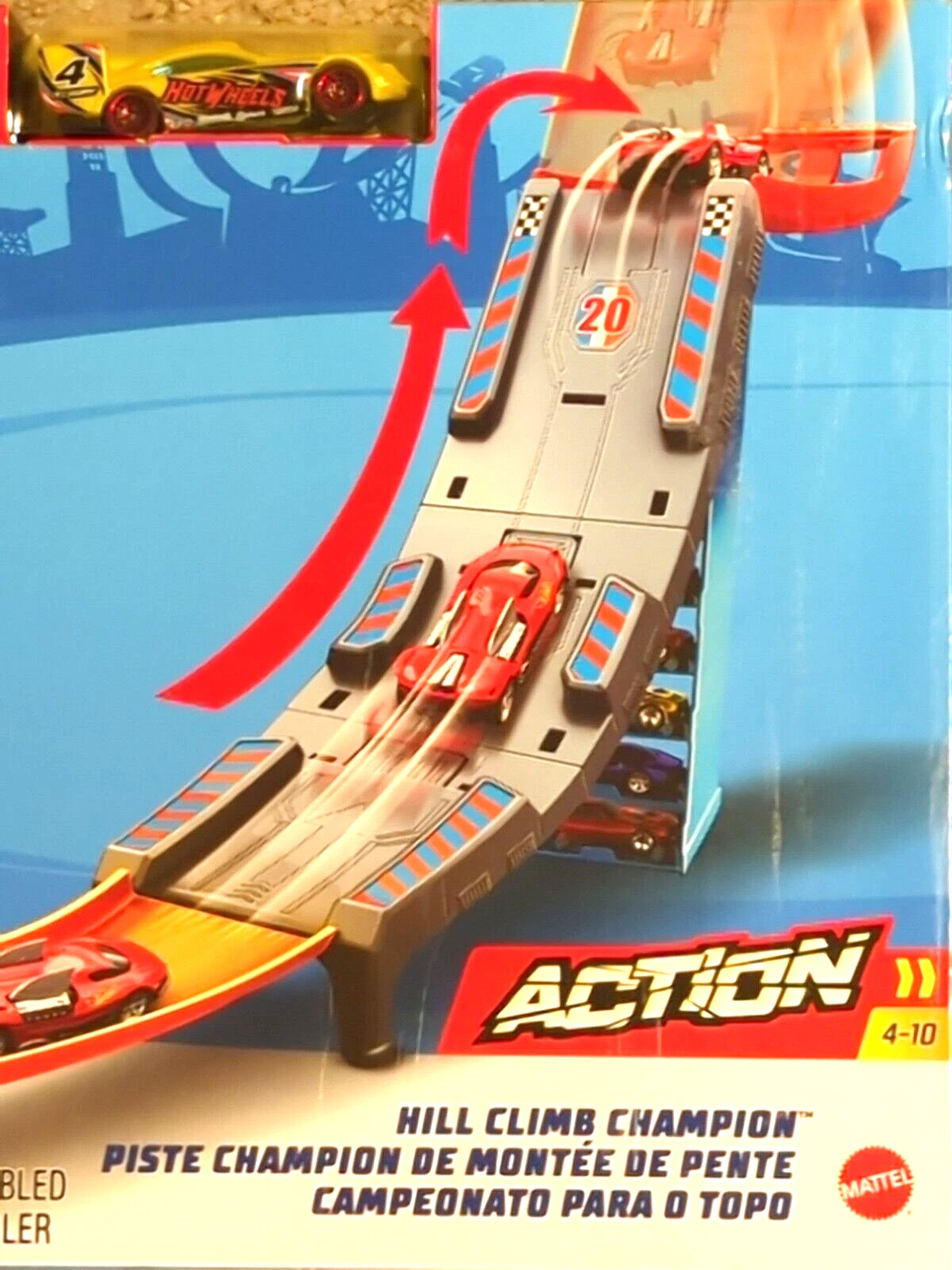Circuit de Drift - Lansator Track Builder Dragstrip Champion  Hot Wheels Action - Hill Climb Champion [4]
