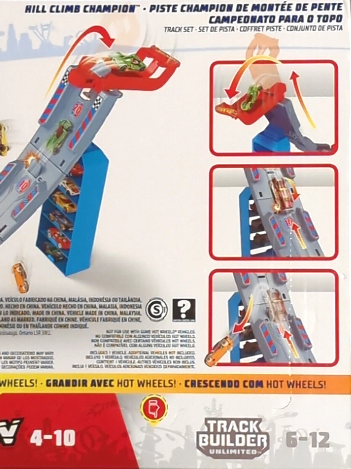 Circuit de Drift - Lansator Track Builder Dragstrip Champion  Hot Wheels Action - Hill Climb Champion [6]