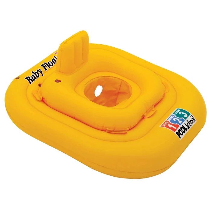Colac gonflabil pentru Bebelusi  Intex Pool School Deluxe Baby Float ,util la Bazine Acoperite , Piscina sau Strand, 79 cm x 79 cm - 11-15 kg [3]