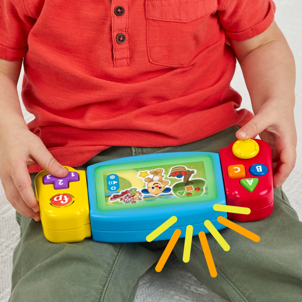 Consola de Jocuri Interactiva pentru Bebelusi - Fisher Price - Twist & Learn Gamer, Rasuceste si Invata, Grupa de Varsta 9 Luni - 3 Ani , HNL56 [4]