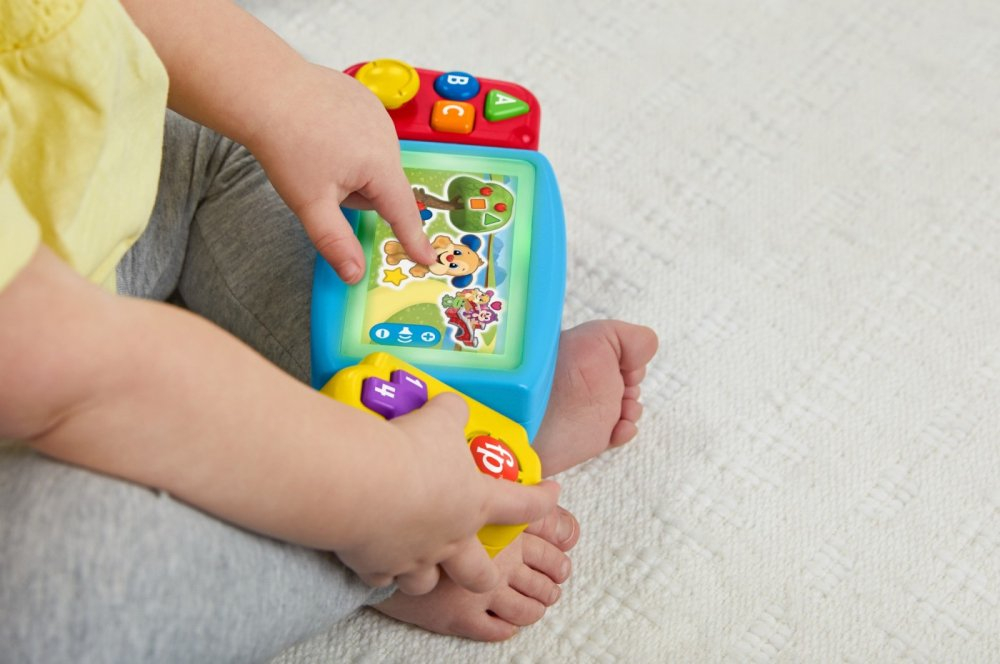Consola de Jocuri Interactiva pentru Bebelusi - Fisher Price - Twist & Learn Gamer, Rasuceste si Invata, Grupa de Varsta 9 Luni - 3 Ani , HNL56 [9]