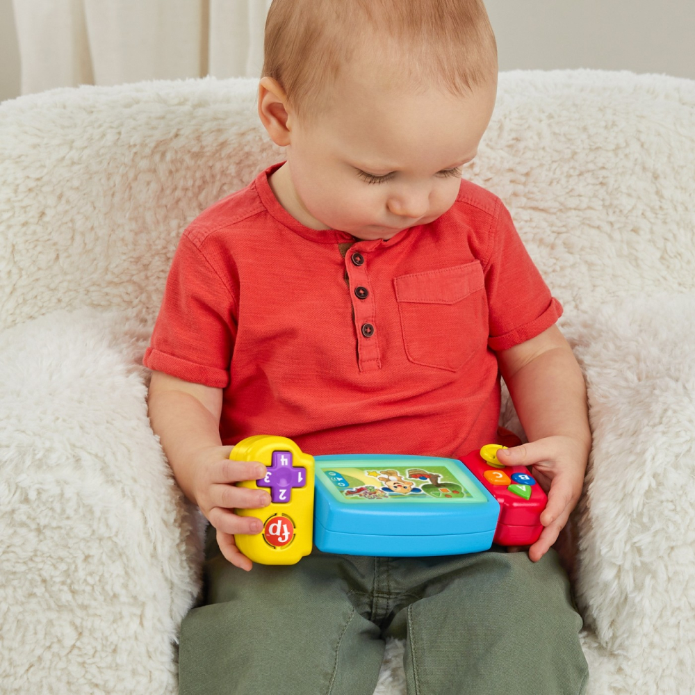 Consola de Jocuri Interactiva pentru Bebelusi - Fisher Price - Twist & Learn Gamer, Rasuceste si Invata, Grupa de Varsta 9 Luni - 3 Ani , HNL56 [8]