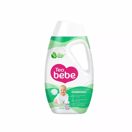 Detergent Lichid pentru  Rufe  Copii Gentle & Clean  cu Aloe Vera , 1080 ml, Teo Bebe  [2]