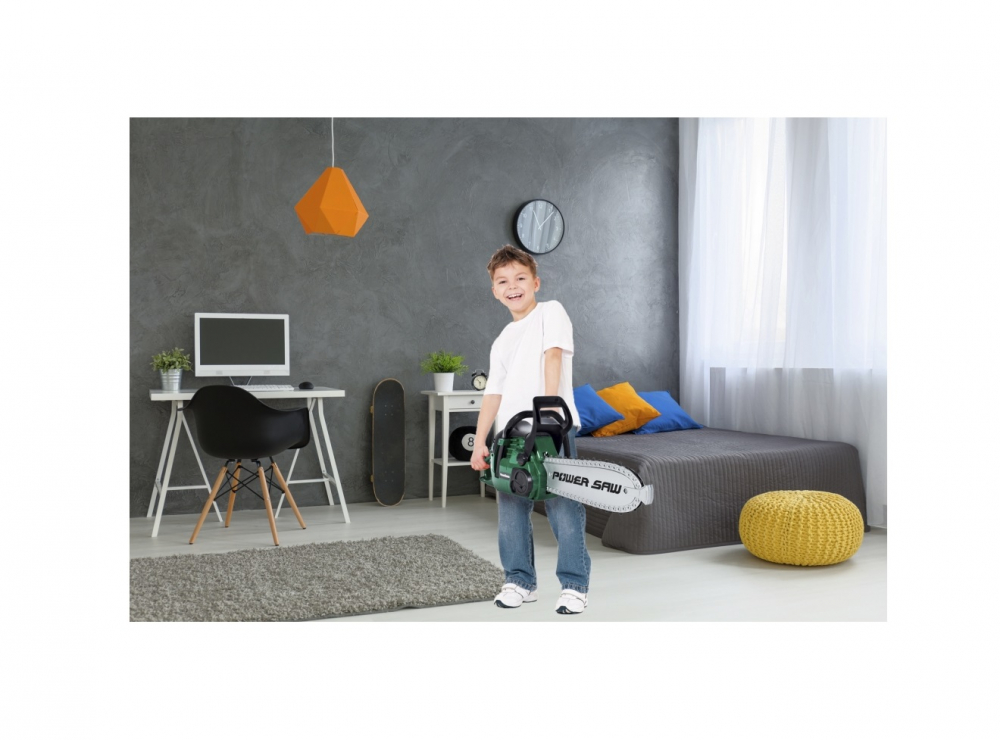 Drujba de Jucarie cu Lant Electric din Cauciuc pentru copii, imita sunete reale, lungime 37 cm, Verde Inchis [8]