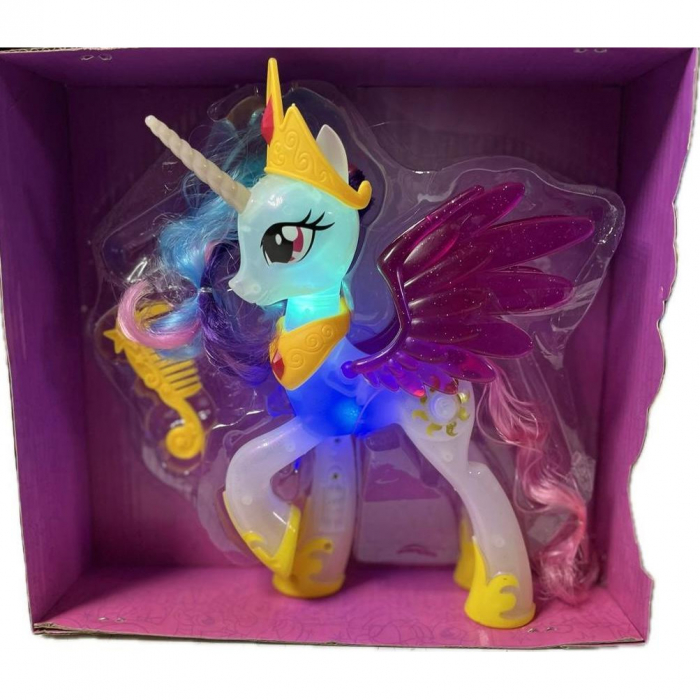 Figurina Electronica, Stralucitoare, My Little Printesa Celestia, cu Muzica si Lumini [5]