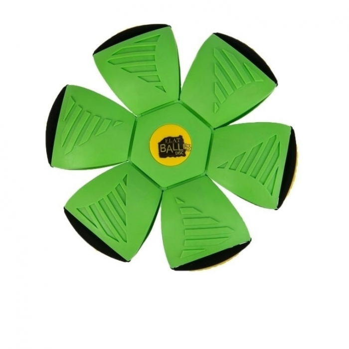 FLAT BALL - Verde + Set Plastilina Play Doh 3 Culori Stralucitoare - CADOU [1]